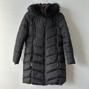 Calvin Klein Women's Faux-Fur Puffer Coat - Womens - Large